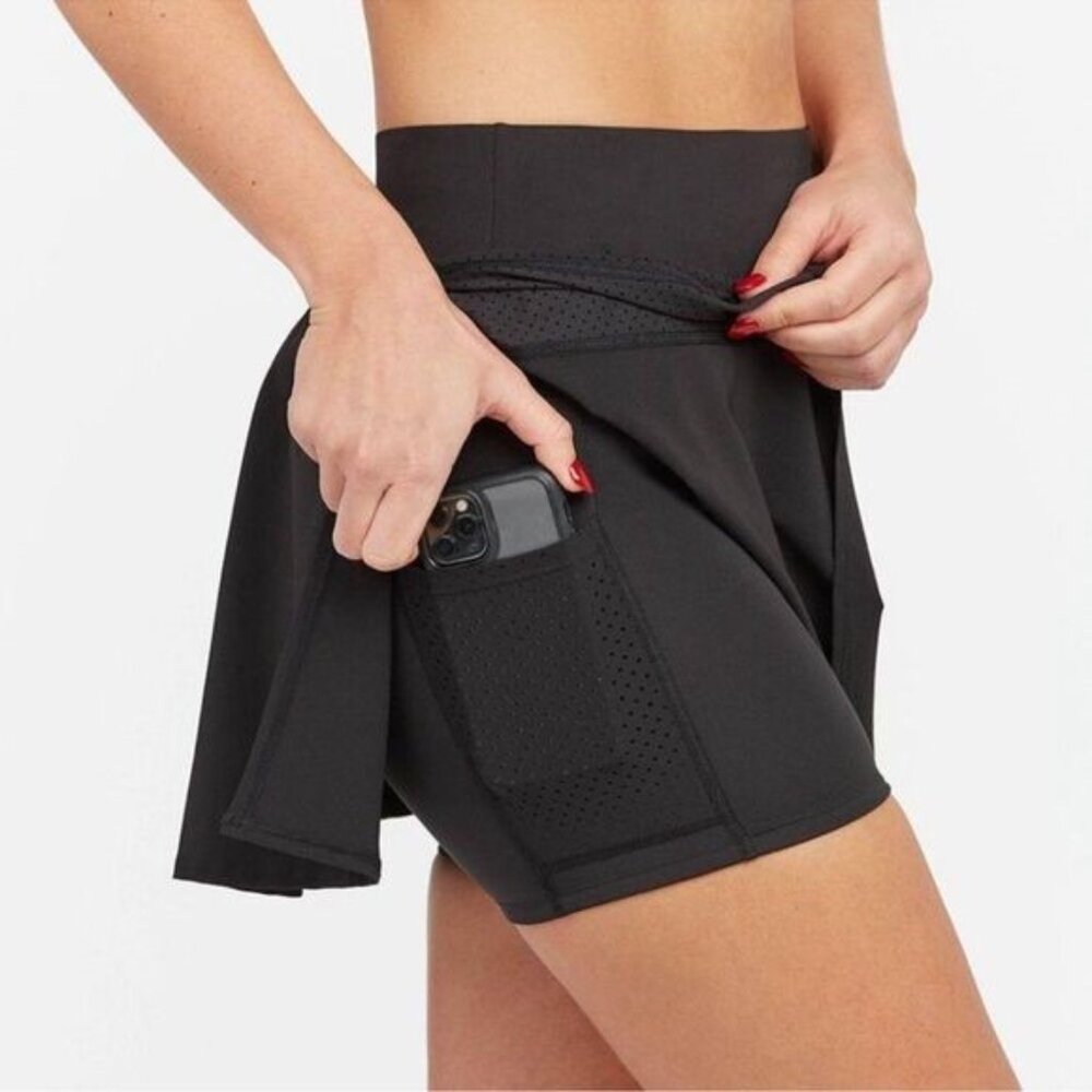 SPANX Get Moving 14" Skort Skirt Black XL